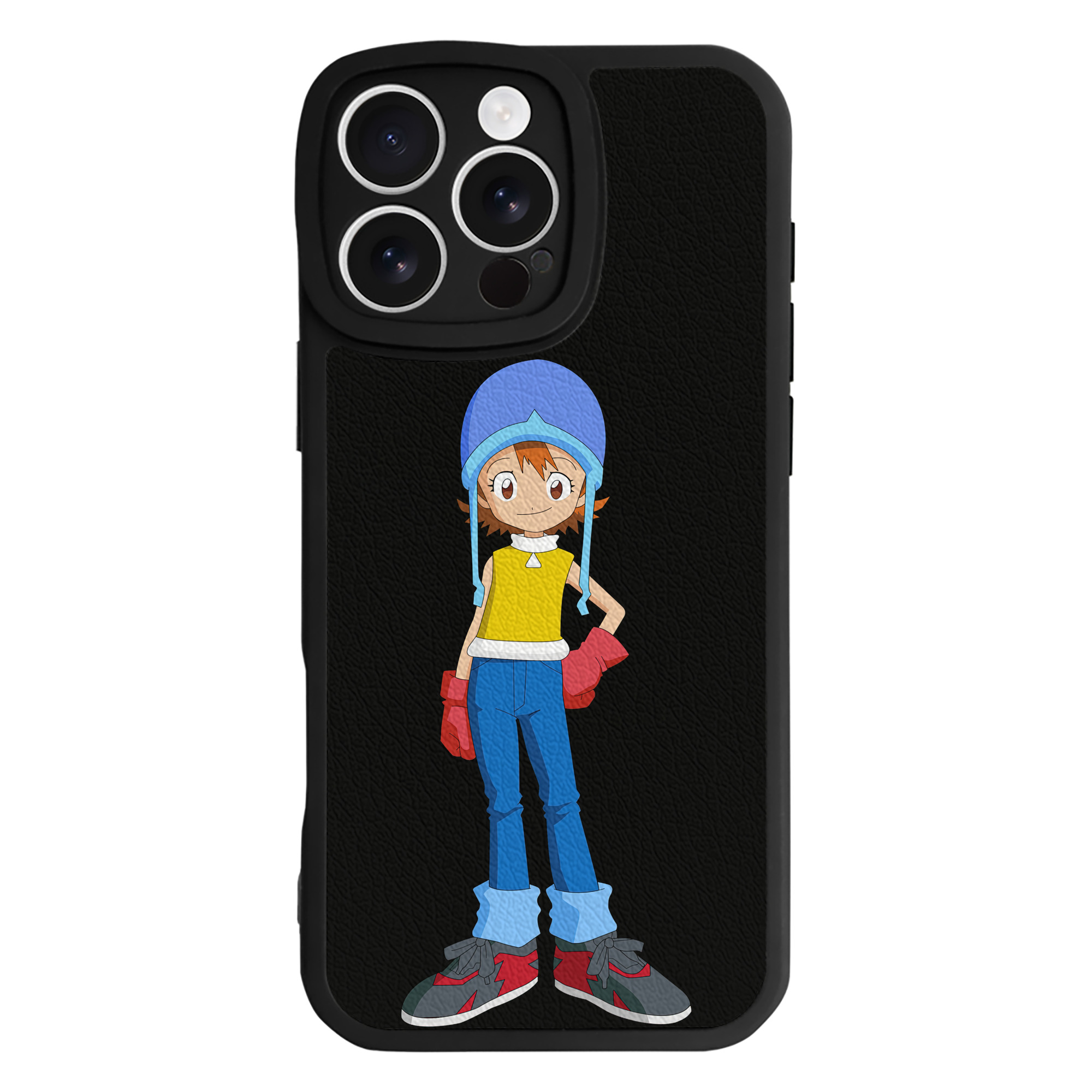 （画像用） Digimon デジタルモンスター/デジモン 【iPhone 16シリーズ対応】シリコンスマホケース（レザー調） 材質：シリコン